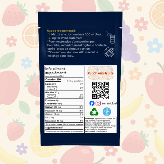 Portions individuelles - Punch aux fruits
