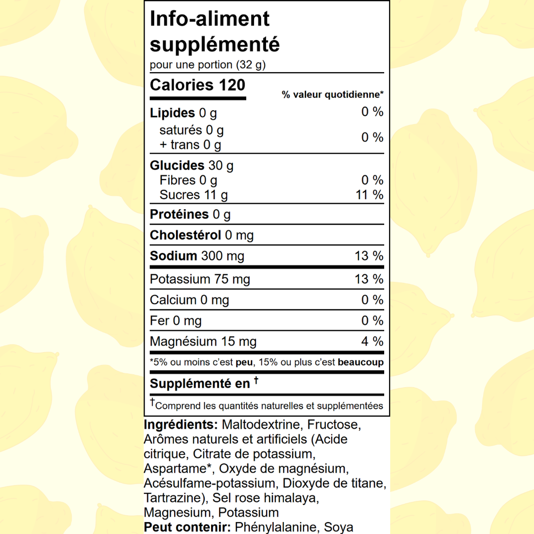 20 portions - Limonade