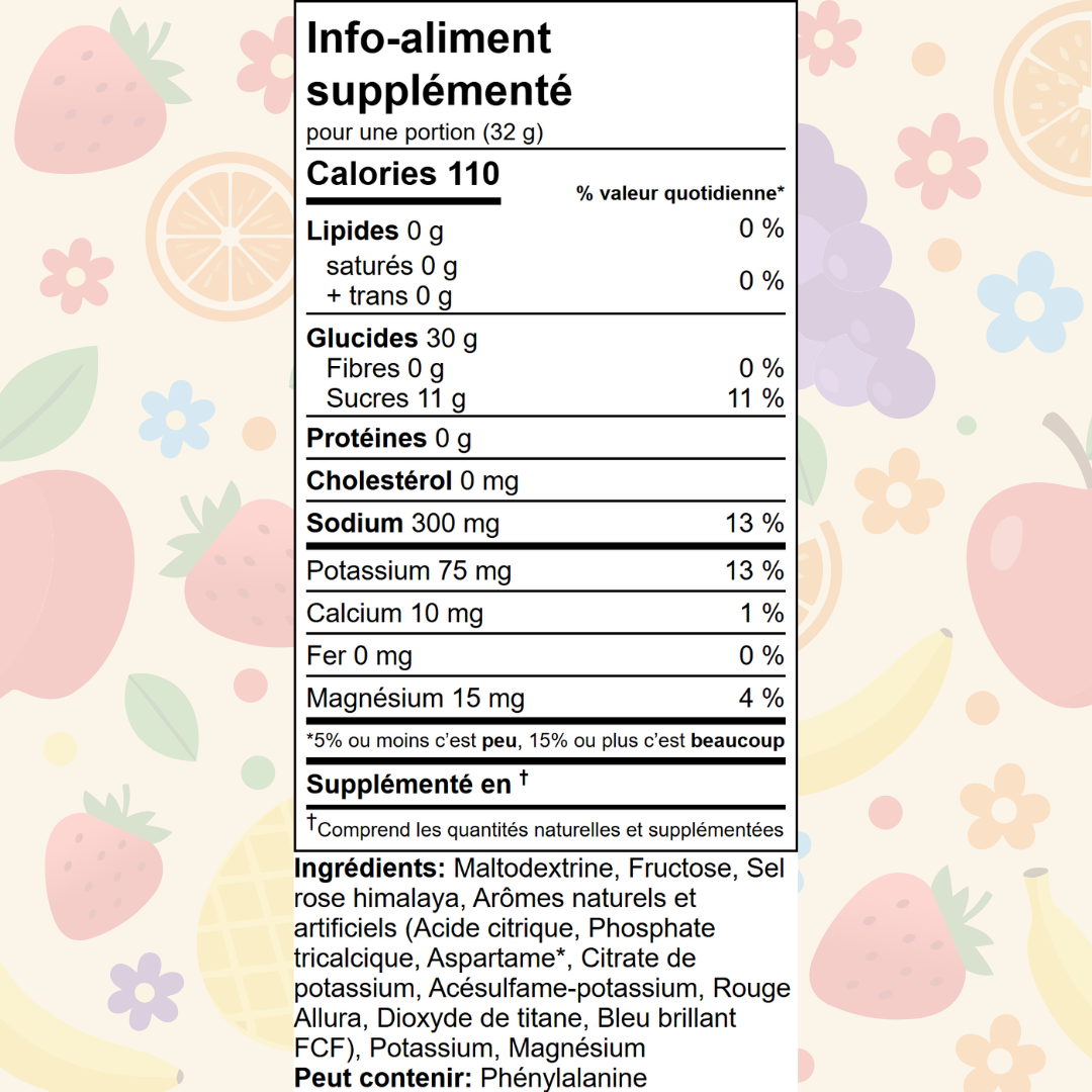 20 portions - Punch aux fruits